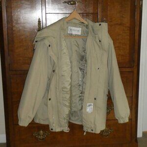 Towne by London Fog Hooded Utility Jacket Coat with removable liner Men’s Large